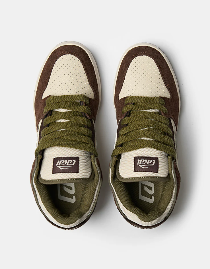 Lakai Telford Low Skate Shoes -  Chestnut Brown/Birch Suede - Image 2