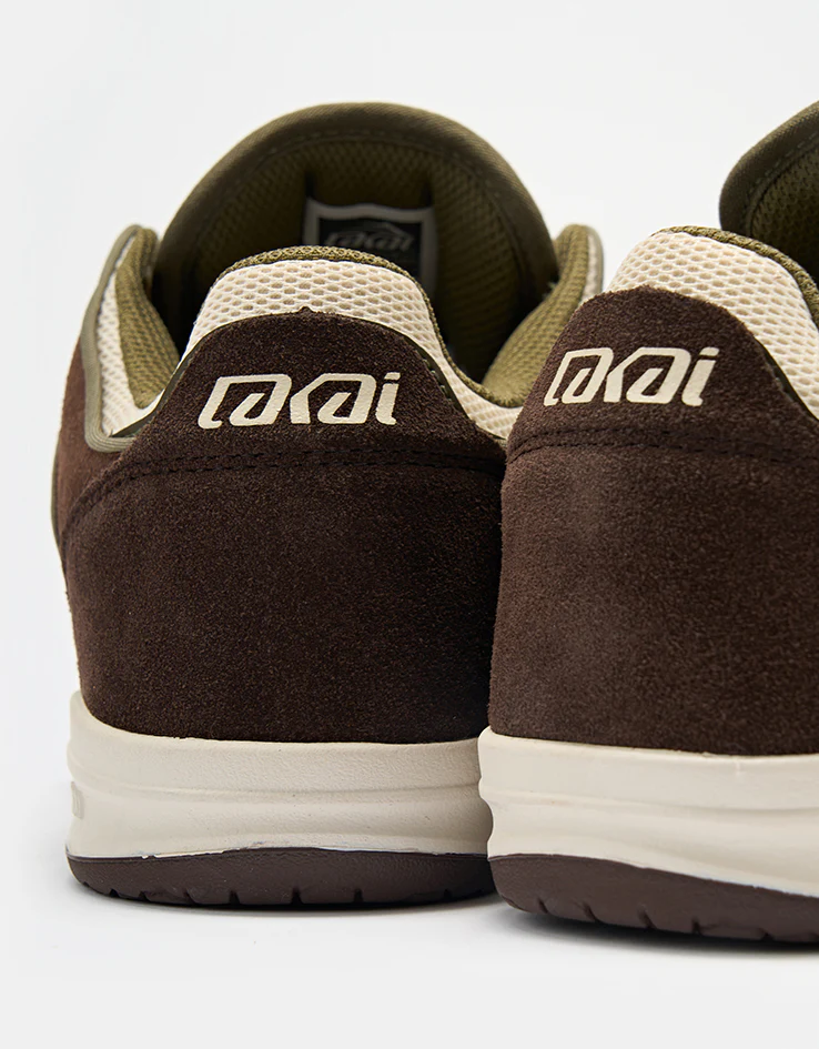 Lakai Telford Low Skate Shoes -  Chestnut Brown/Birch Suede - Image 5