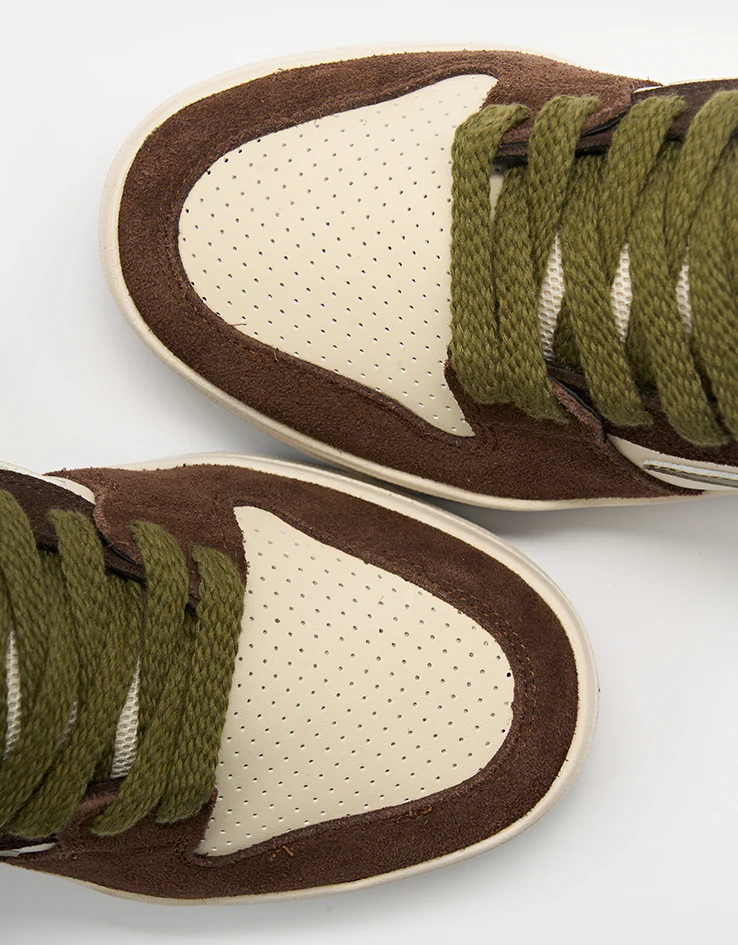 Lakai Telford Low Skate Shoes -  Chestnut Brown/Birch Suede - Image 6