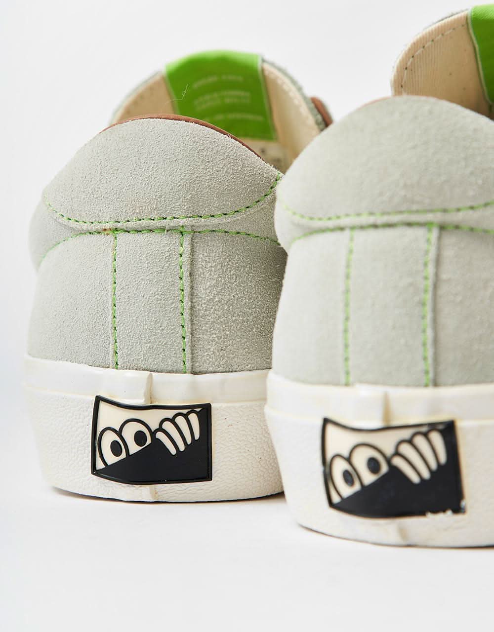 Last Resort AB VM004 Milic Suede Skate Shoes - Green Tint/White - Image 8