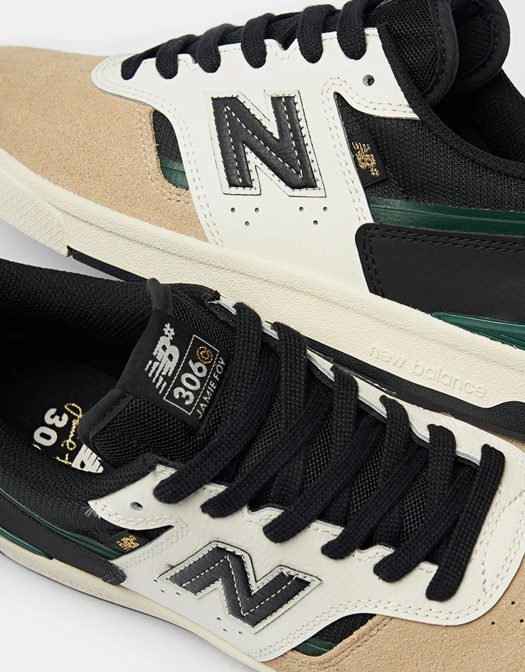 New Balance Numeric 306C Jamie Foy Skate Shoes - Tan/Black - Image 6