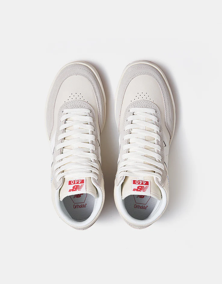 New Balance Numeric 440 High Skate Shoes - Sea Salt/White - Image 2