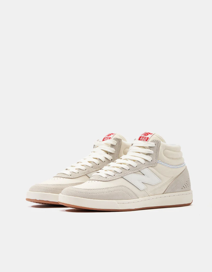 New Balance Numeric 440 High Skate Shoes - Sea Salt/White - Image 3