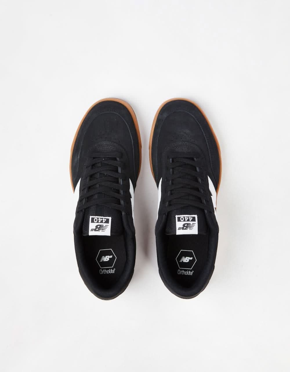 New Balance Numeric 440 V2 Skate Shoes - Black/Gum - Image 5