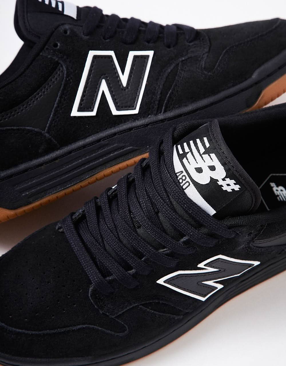 New Balance Numeric 480 Skate Shoes - Black/Black - Image 4
