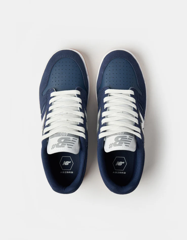 New Balance Numeric 480 Skate Shoes - Navy/White - Image 2