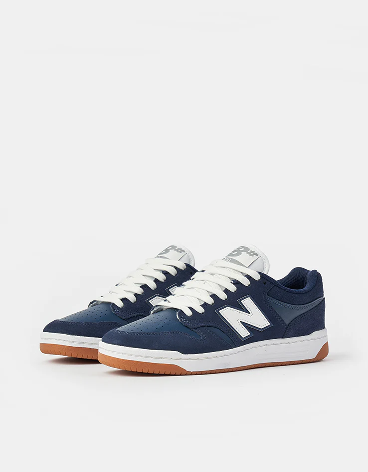 New Balance Numeric 480 Skate Shoes - Navy/White - Image 3