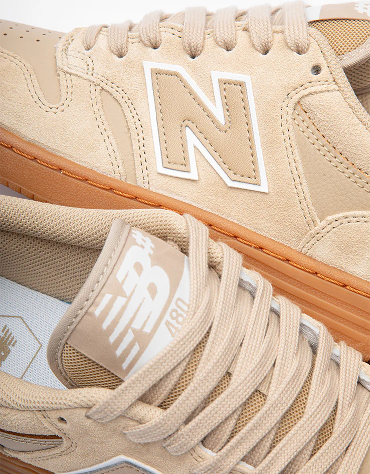 New Balance Numeric 480 Skate Shoes - Tan/Gum - Image 6