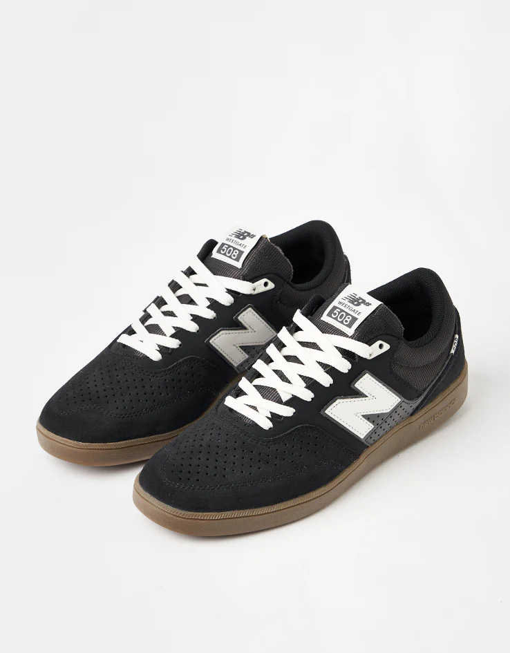 New Balance Numeric 508 Brandon Westgate Skate Shoes - Black/Gum - Image 5