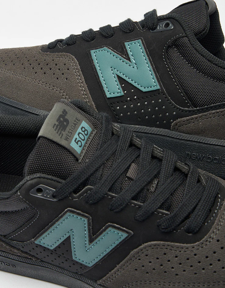 New Balance Numeric 508 Brandon Westgate Skate Shoes - Dark Grey/Teal - Image 6