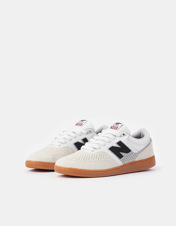 New Balance Numeric 508 Brandon Westgate Skate Shoes - White/Black/Gum - Image 3