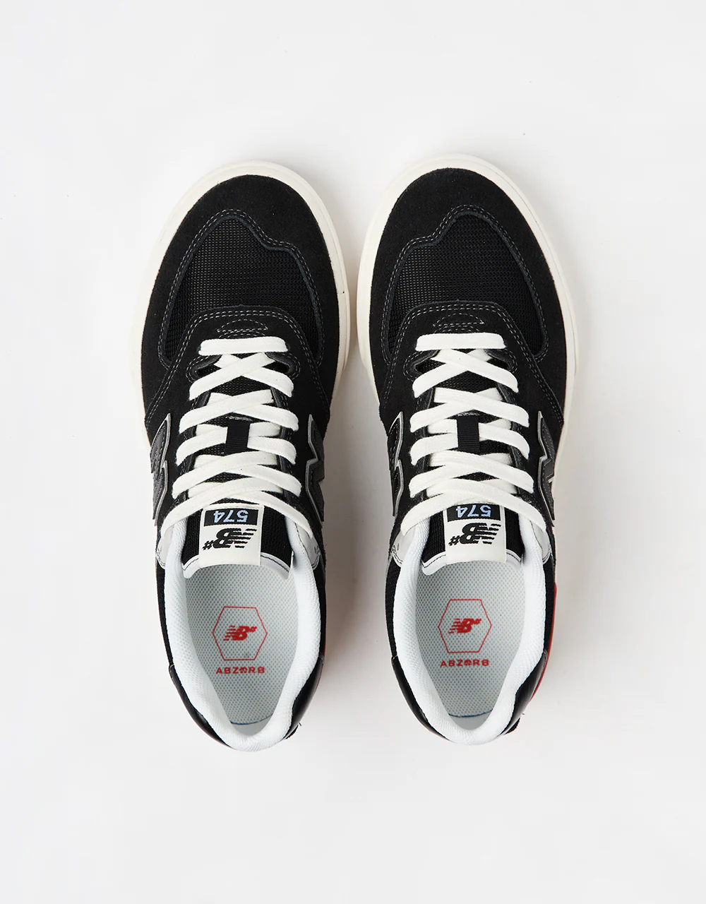 New Balance Numeric 574 Skate Shoes - Black/Grey - Image 2