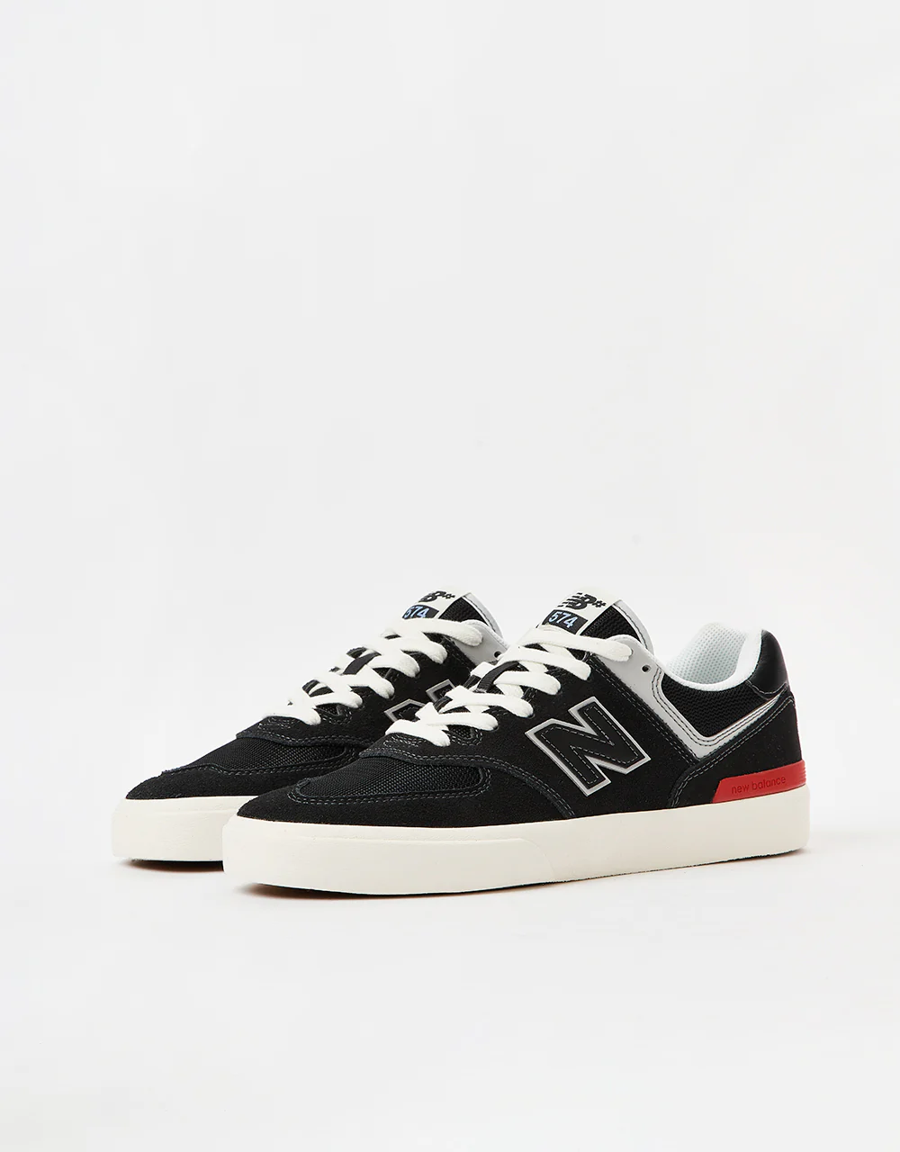 New Balance Numeric 574 Skate Shoes - Black/Grey - Image 4