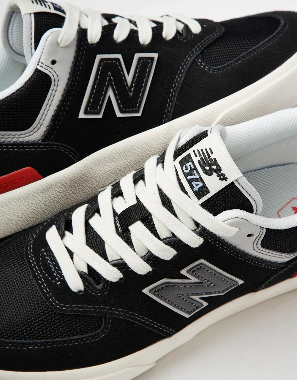 New Balance Numeric 574 Skate Shoes - Black/Grey - Image 7