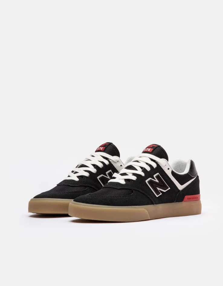 New Balance Numeric 574 Skate Shoes - Black/White - Image 3