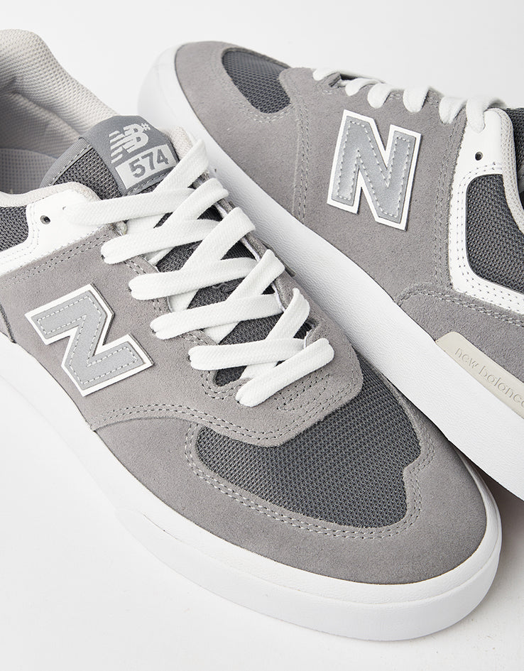 New Balance Numeric 574 Skate Shoes - Grey/White - Image 4