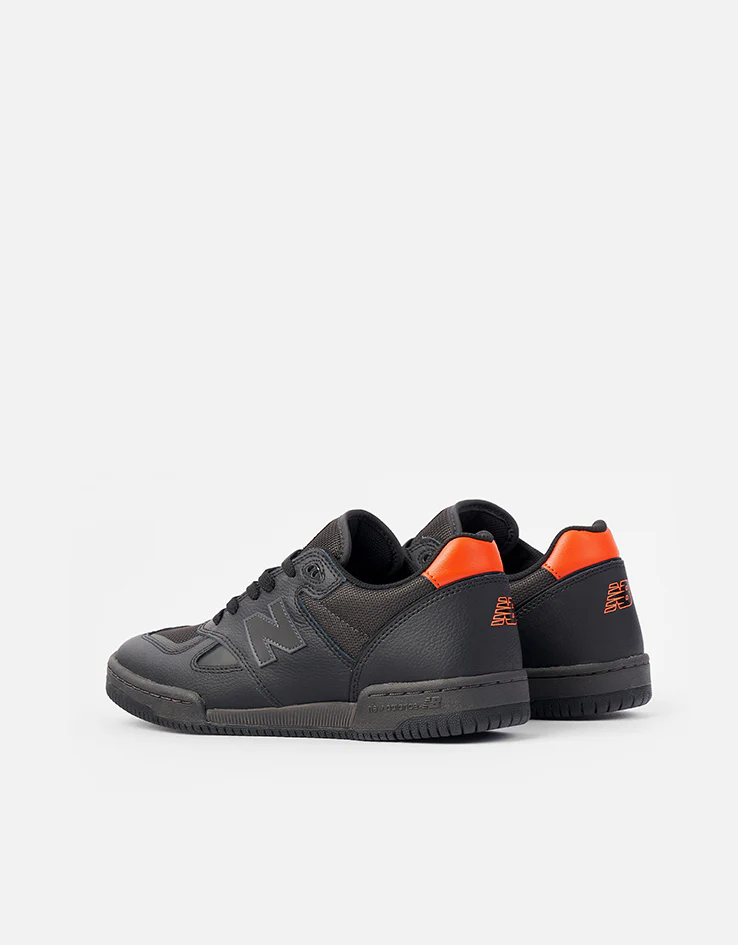 New Balance Numeric 600 Tom Knox Skate Shoes - Black/Orange - Image 4
