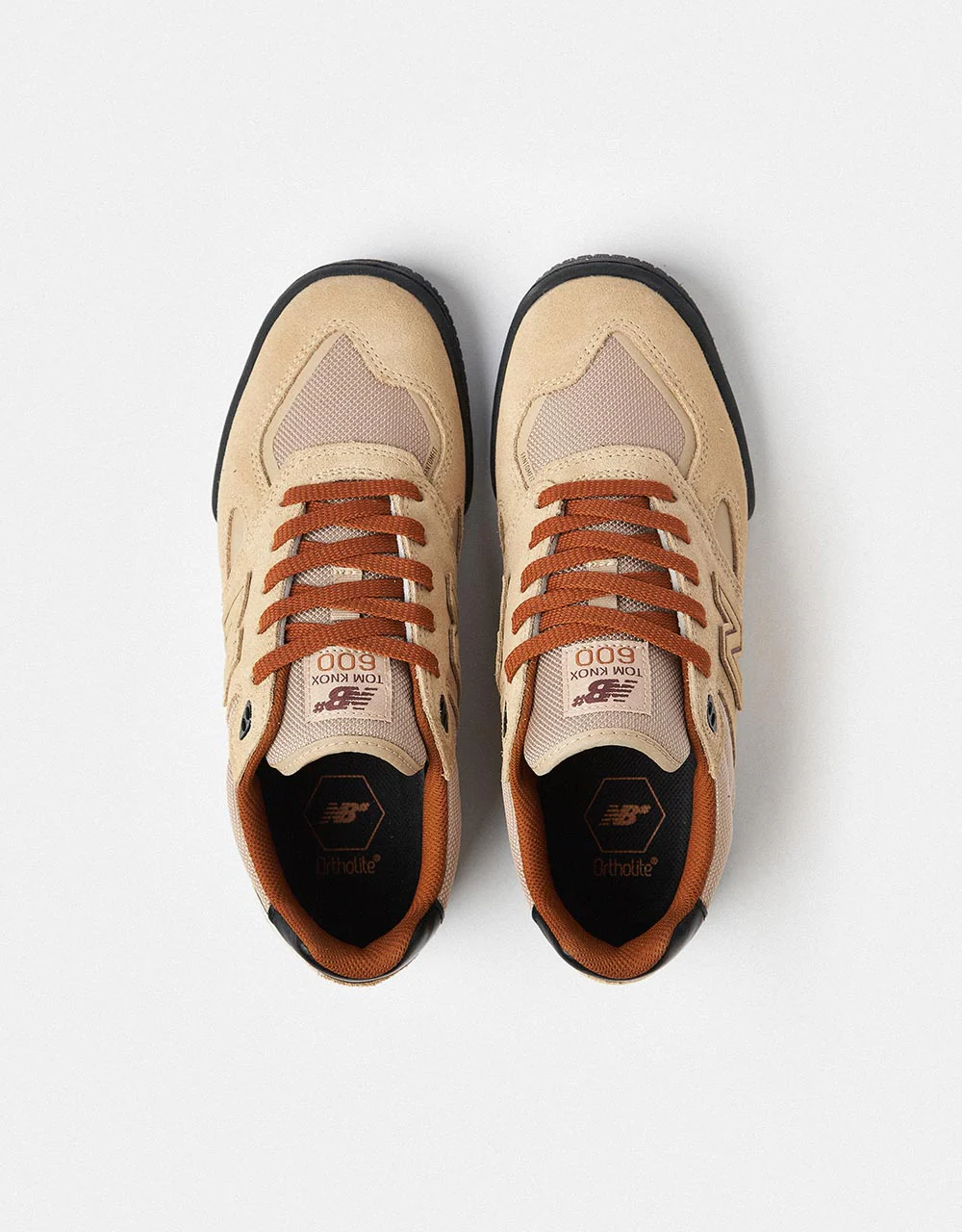 New Balance Numeric 600 Tom Knox Skate Shoes - Tan/Black - Image 3