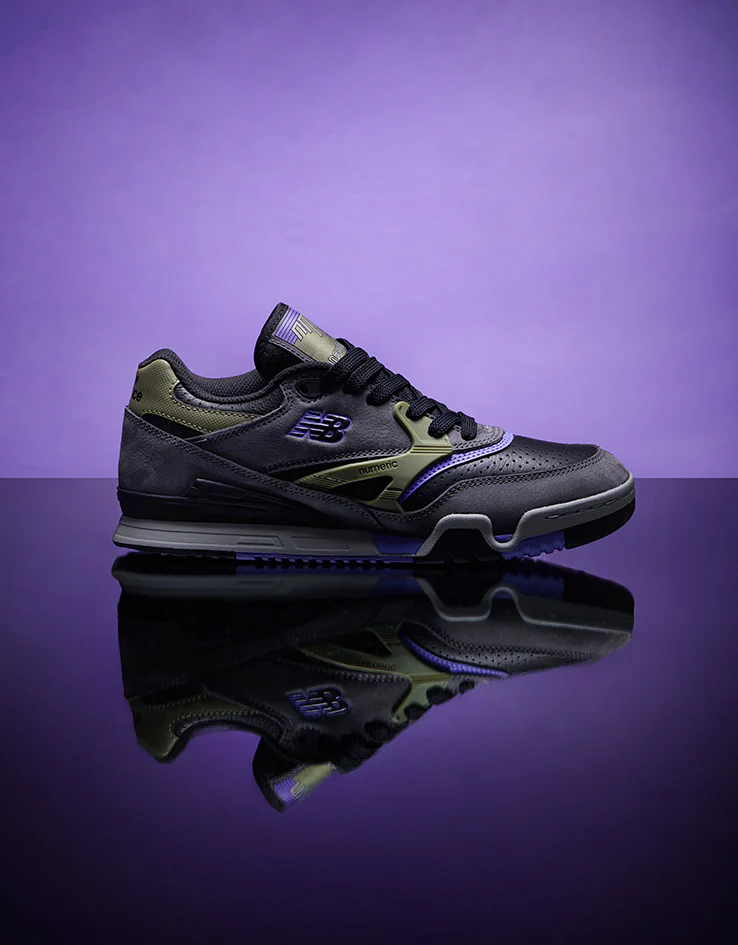 New Balance Numeric 770 Skate Shoes - Grey/Olive Purple-Black - Image 2