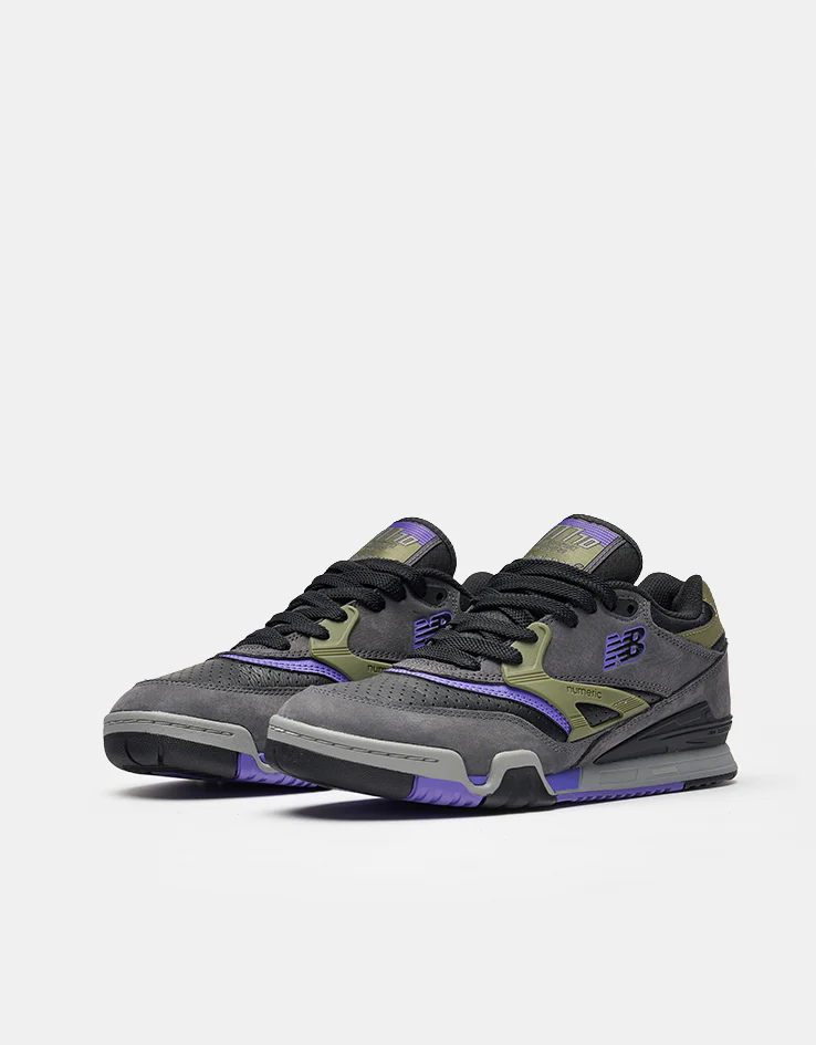 New Balance Numeric 770 Skate Shoes - Grey/Olive Purple-Black - Image 5