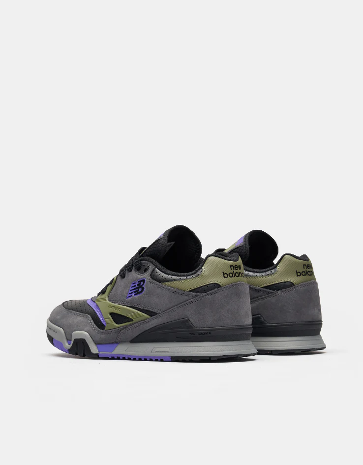 New Balance Numeric 770 Skate Shoes - Grey/Olive Purple-Black - Image 6