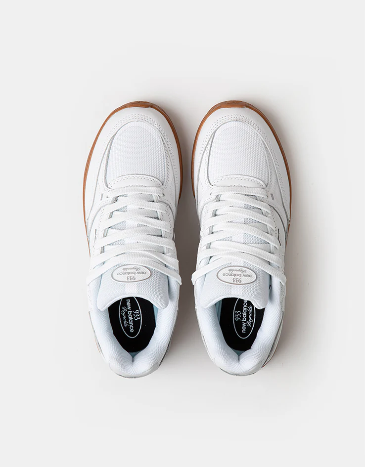 New Balance Numeric 933 Andrew Reynolds Skate Shoes - White/Gum - Image 2