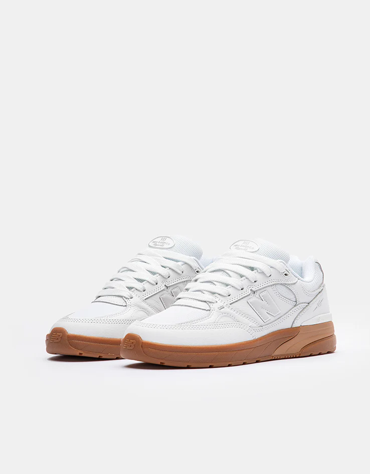New Balance Numeric 933 Andrew Reynolds Skate Shoes - White/Gum - Image 3