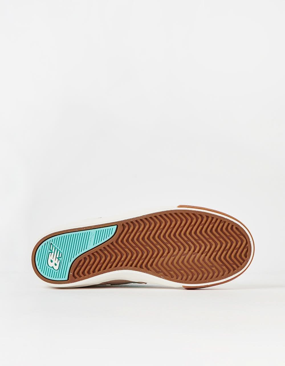 New Balance Numeric Jamie Foy 306 Skate Shoes - Tan/Turquoise - Image 3