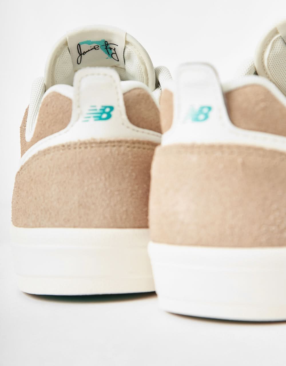 New Balance Numeric Jamie Foy 306 Skate Shoes - Tan/Turquoise - Image 7