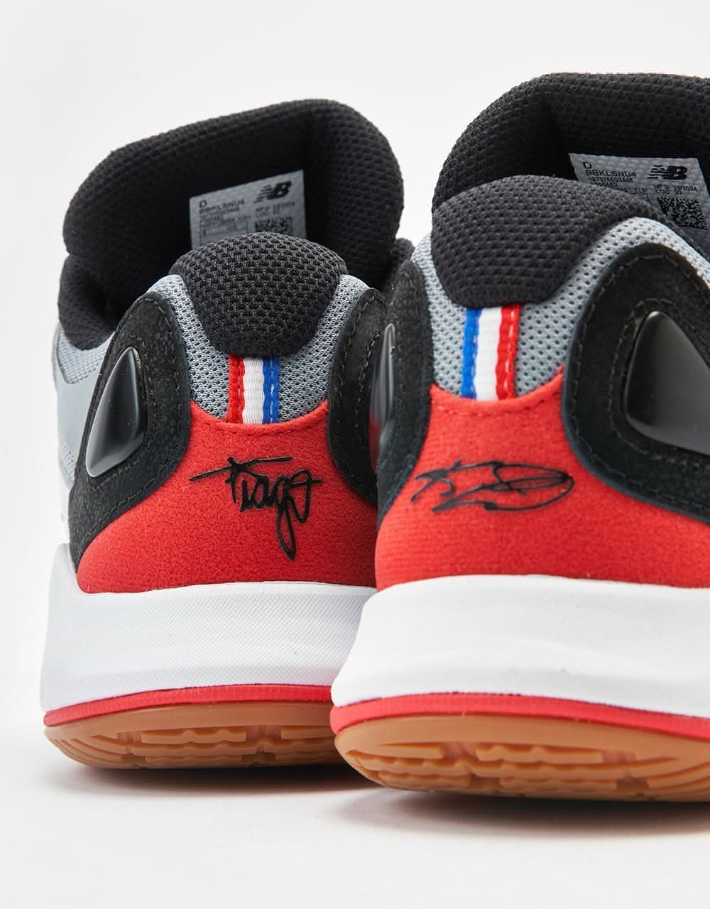 New Balance Numeric x Kawhi Leonard x Tiago Lemos 0002 Shoes - White/Black/Red - Image 8