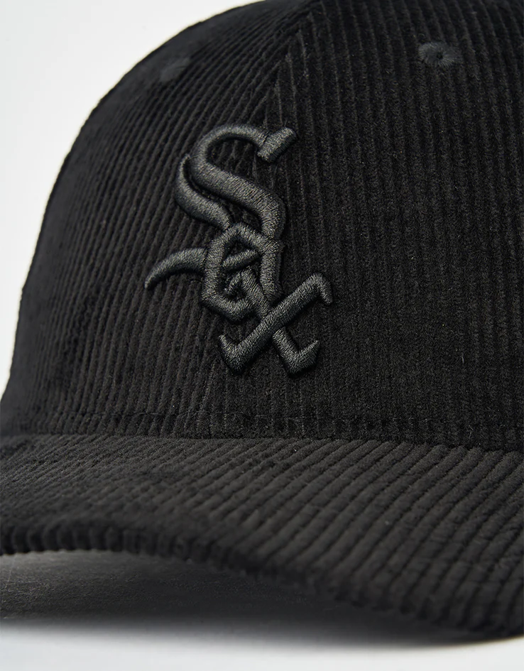 New Era Chicago White Sox Cord 9FORTY® M-Crown Snapback Cap - Black - Image 2