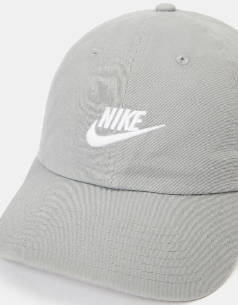 Nike Club Unstructured Futura Wash Cap - Particle Grey/White - Image 2