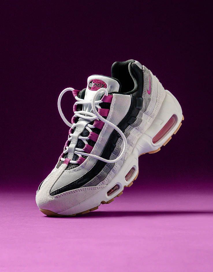 Nike SB Air Max 95 Skate Shoes - Summit White/Cactus Flower-Photon Dust - Image 2