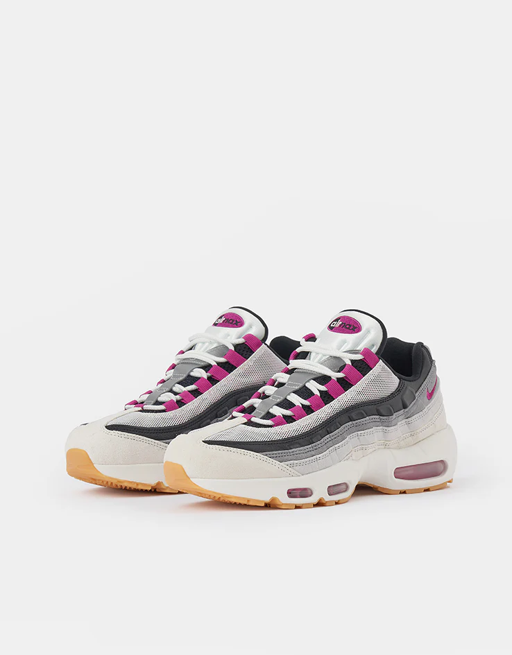 Nike SB Air Max 95 Skate Shoes - Summit White/Cactus Flower-Photon Dust - Image 4