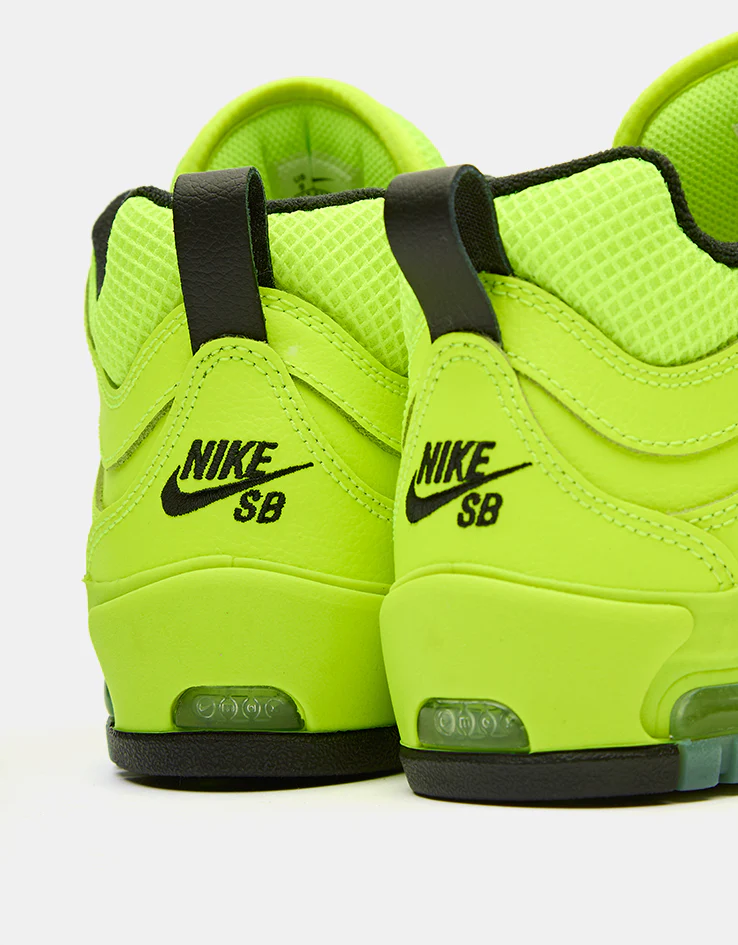 Nike SB Air Max Ishod Premium Skate Shoes - Volt/Black-Volt-Black - Image 6