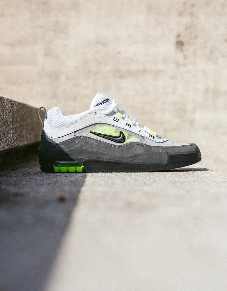 Nike SB Air Max Ishod Skate Shoes - Black/Neon Yellow-Anthracite-Lt Graphite - Image 2