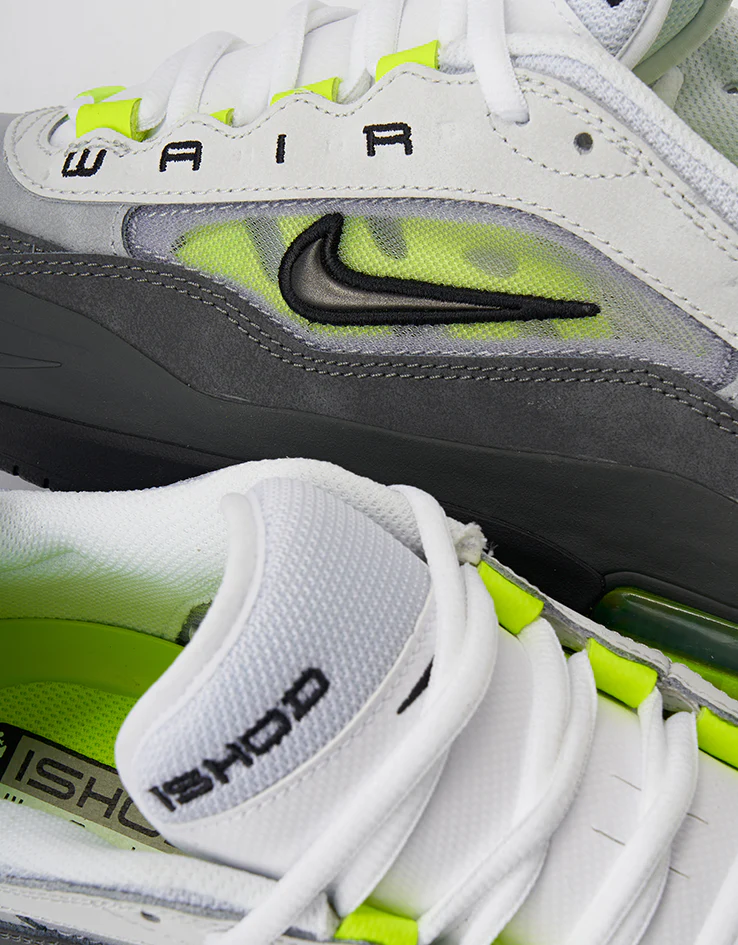 Nike SB Air Max Ishod Skate Shoes - Black/Neon Yellow-Anthracite-Lt Graphite - Image 4