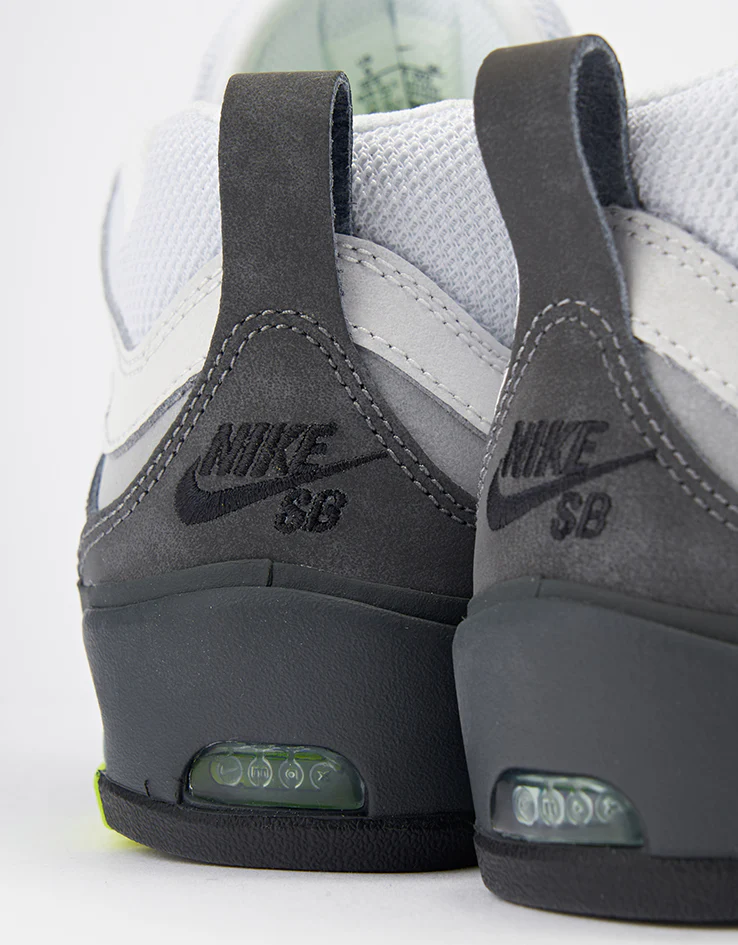 Nike SB Air Max Ishod Skate Shoes - Black/Neon Yellow-Anthracite-Lt Graphite - Image 6