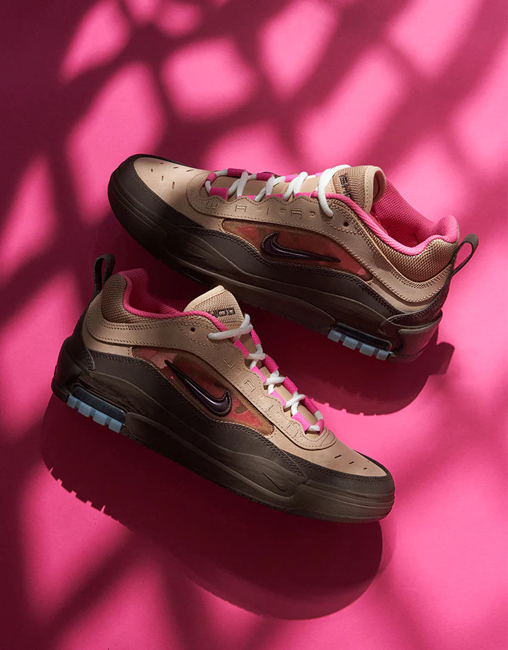 Nike SB Air Max Ishod Skate Shoes - Hemp/Baroque Brown-Pinksicle - Image 2