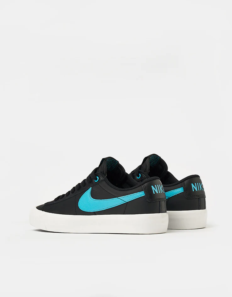 Nike SB Blazer Low Pro GT Skate Shoes - Black/Dusty Cactus-Black-Summit White - Image 4