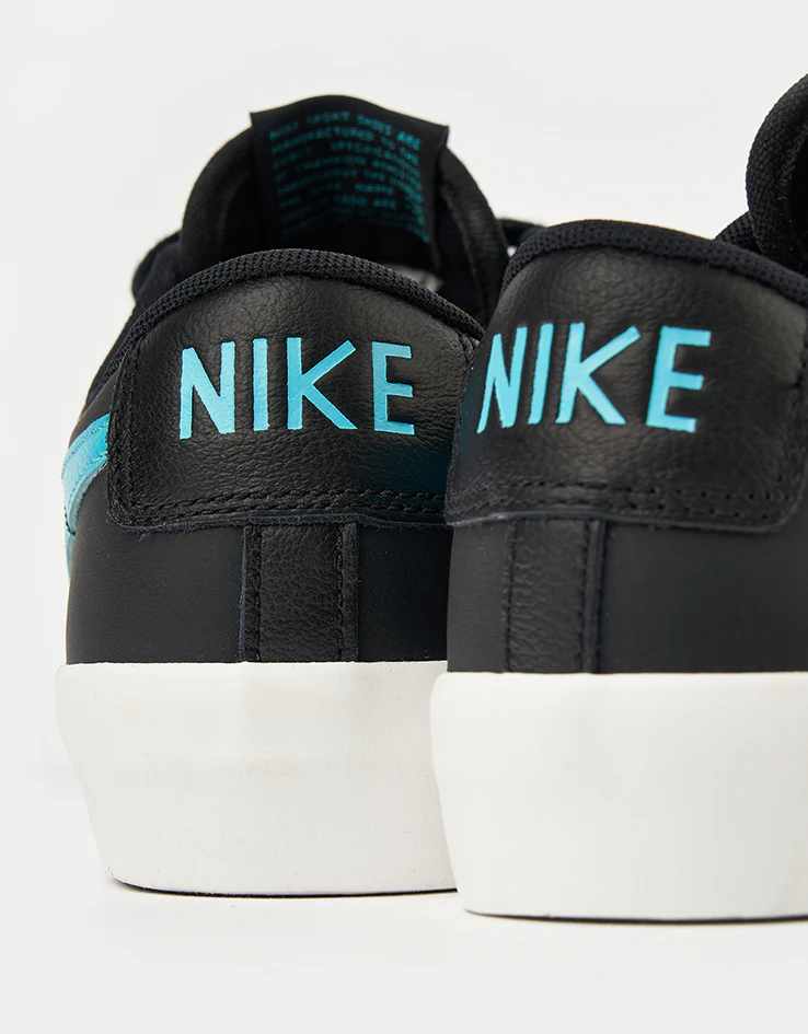 Nike SB Blazer Low Pro GT Skate Shoes - Black/Dusty Cactus-Black-Summit White - Image 6