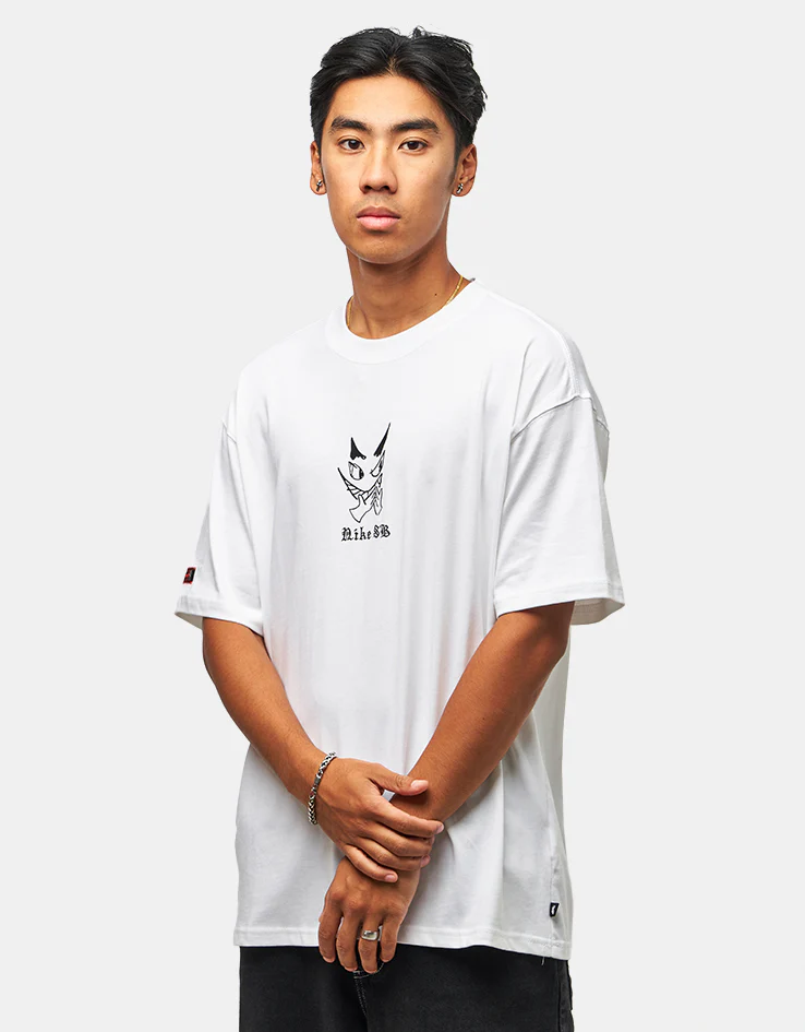 Nike SB Charcoal Dunk T-Shirt - White - Image 2