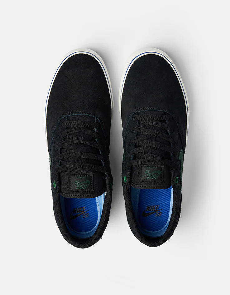 Nike SB Chron 2 Skate Shoes - Black/Fir-Sail-Racer Blue - Image 2