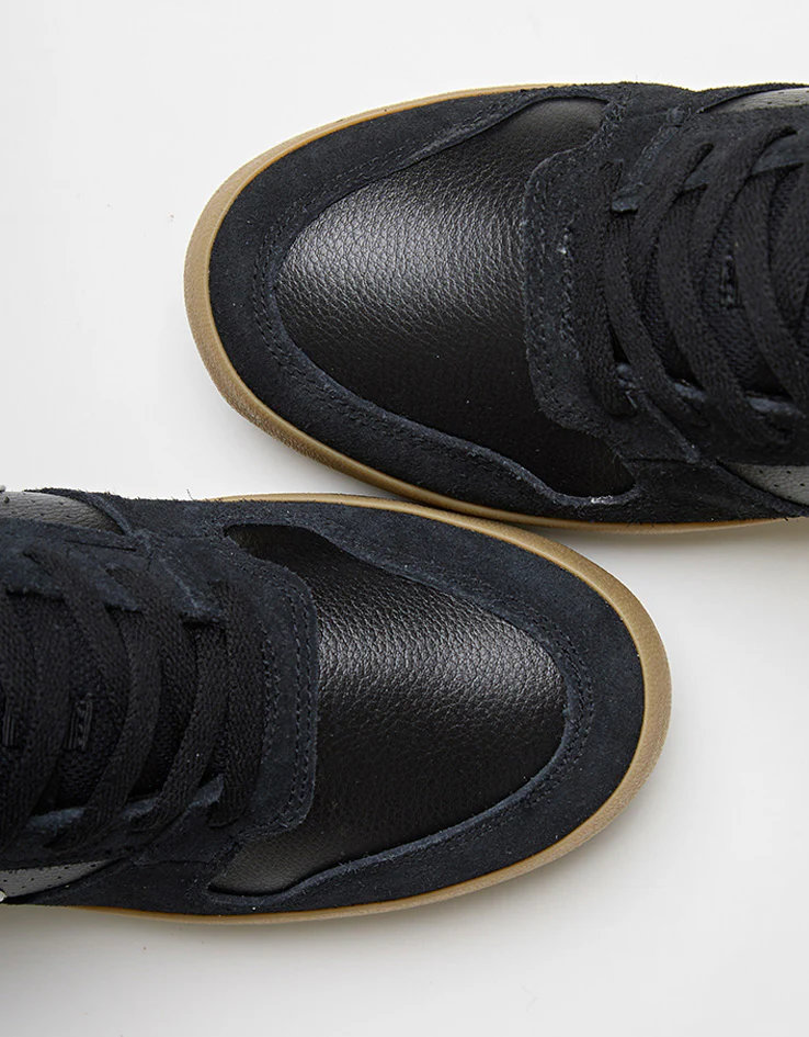 Nike SB Delta Force Vulc Skate Shoes - Black/White-Gum Light Brown-Dark Grey - Image 7