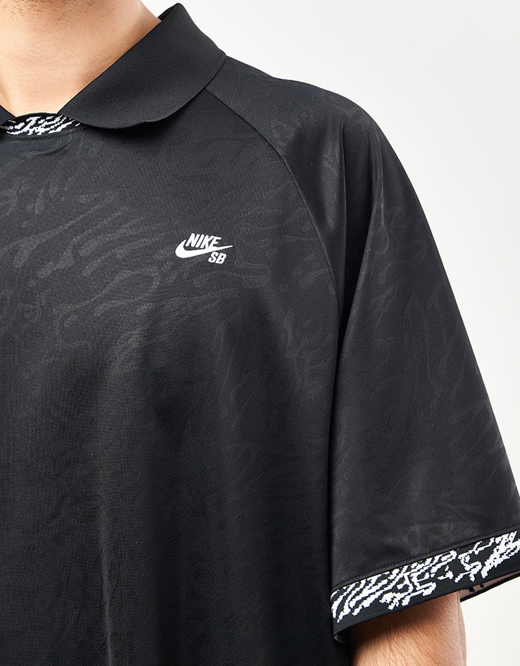Nike SB Dri-Fit Jacquard Jersey - Black/Black/White - Image 3
