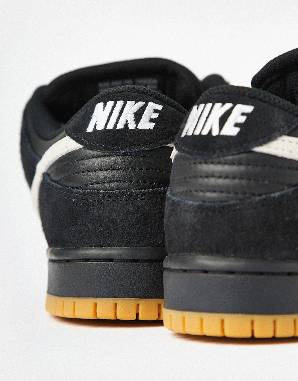 Nike SB Dunk Low Pro Skate Shoes - Black/White-Black-Gum Light Brown - Image 10