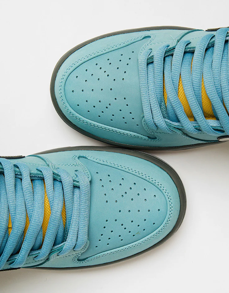 Nike SB Dunk Low Pro Skate Shoes - Lightning/Wolf Grey-Denim Turq - Image 11