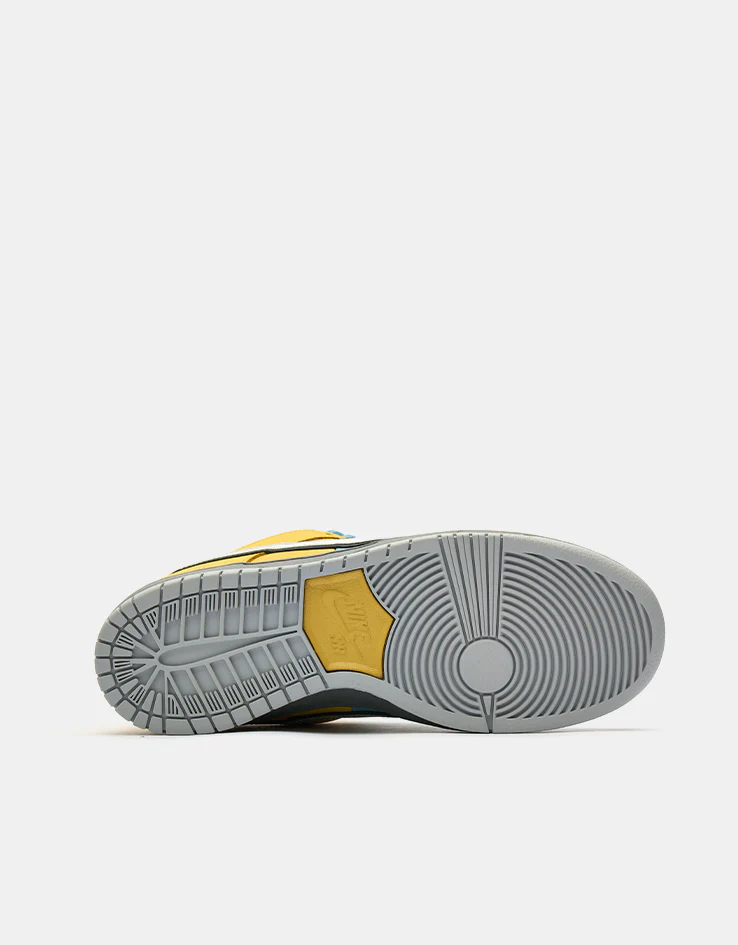Nike SB Dunk Low Pro Skate Shoes - Lightning/Wolf Grey-Denim Turq - Image 12