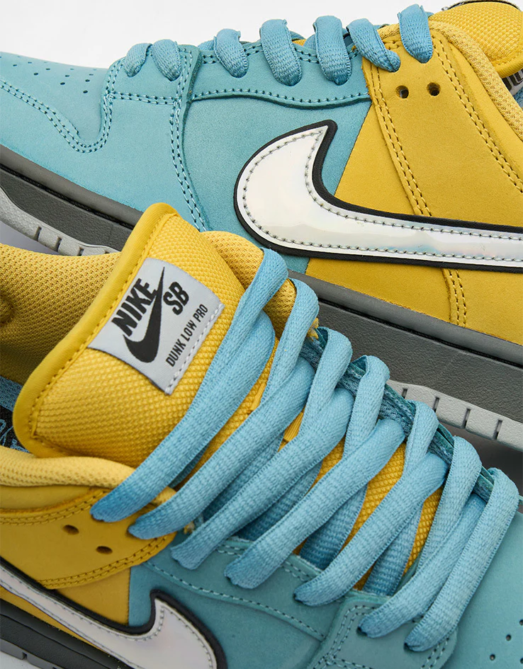 Nike SB Dunk Low Pro Skate Shoes - Lightning/Wolf Grey-Denim Turq - Image 7
