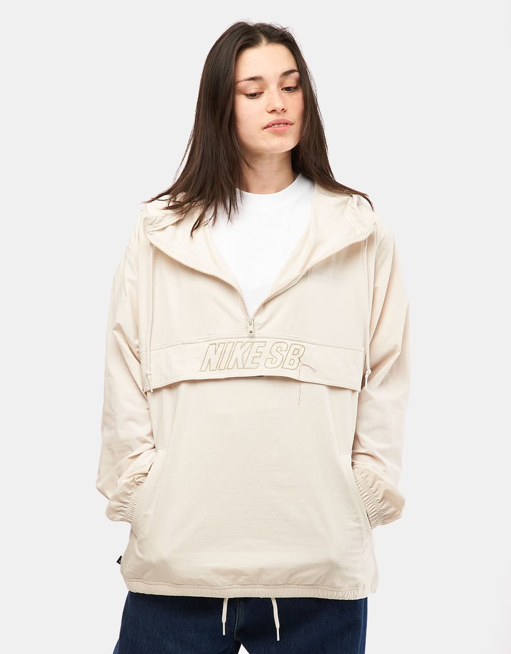 Nike SB Essential Anorak Jacket - Light Orewood Brown/Khaki - Image 7